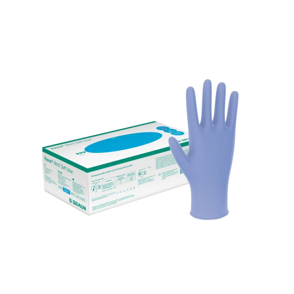 Vasco Nitril Soft blue - Untersuchungshandschuhe puderfrei, latexfrei 