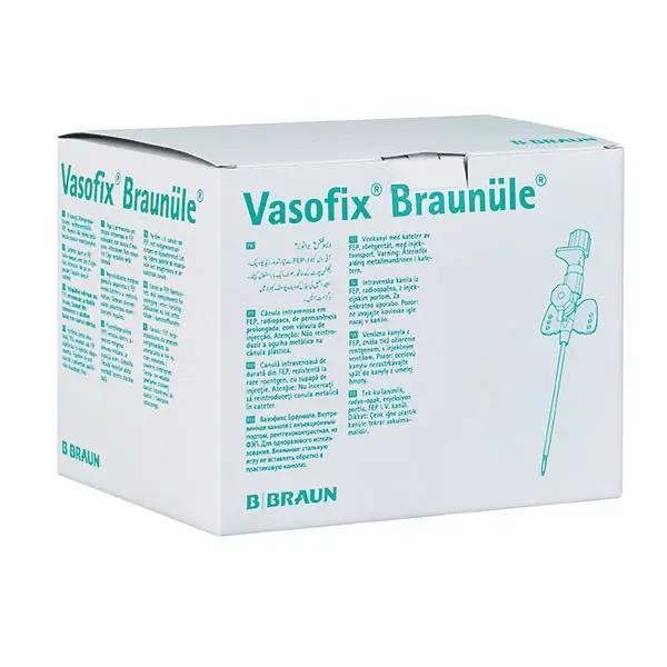 Preview: Vasofix Venenverweilkanüle - Mit Zuspritzventil und flexiblem Katheter aus FEP Teflon (SSB-fähig)