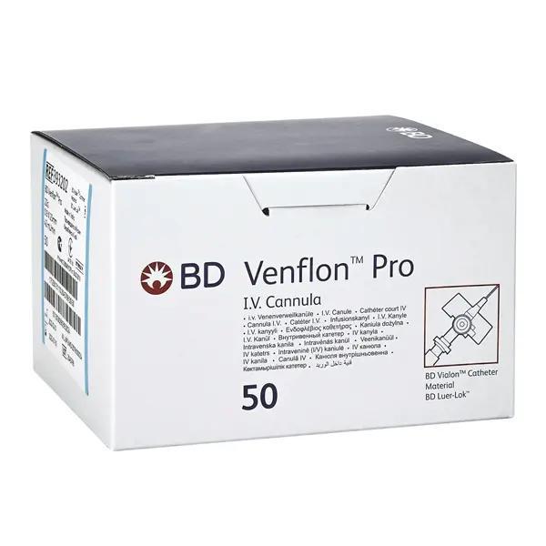 Preview: Venflon Pro Venenverweilkanüle - Polyurethan-Katheter mit Zuspritzventil (SSB-fähig)