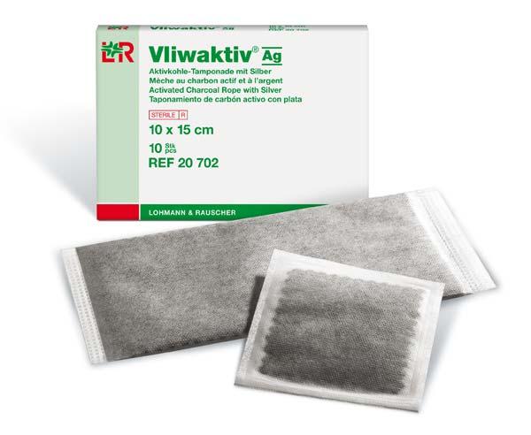 Vliwaktiv Ag, Lohmann & Rauscher - Aktivkohle-Tamponade mit Silberanteil
