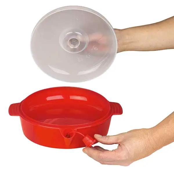 Preview: Warmhalteteller mit Deckel - Spülmaschinenfest, nicht mikrowellentauglich