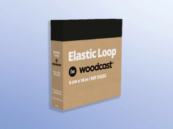 Woodcast Klett, Schlaufenband elastisch - Zur Fixierung der Woodcast Schiene (SSB-fähig)