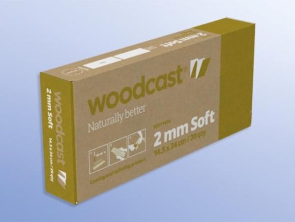Woodcast Soft - 2 mm, 14,5 x 34cm - Zur Frakturversorgung und bei Weichteilverletzungen (SSB-fähig)