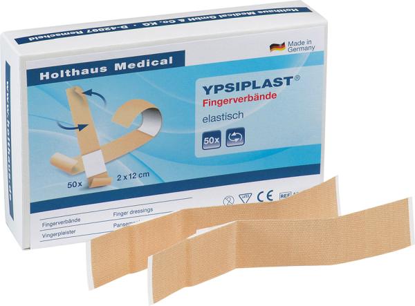 YPSIPLAST Fingerverband - haut elastisch aus braunem Gewebe mit hoher Klebekraft (SSB-fähig)