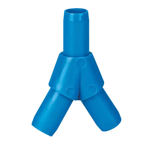 Y-Stück - Blauer Kunststoff, für 8 mm Ø Schläuche