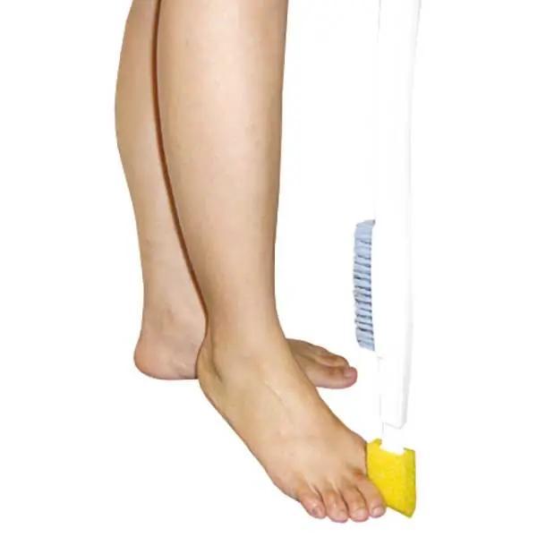 Preview: Zehenwascher mit Bürstenkopf und Schwammaufsätzen 