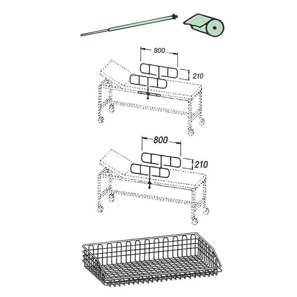 Zubehör für Untersuchungsliege Modell 211.9301.0/211.9351.0