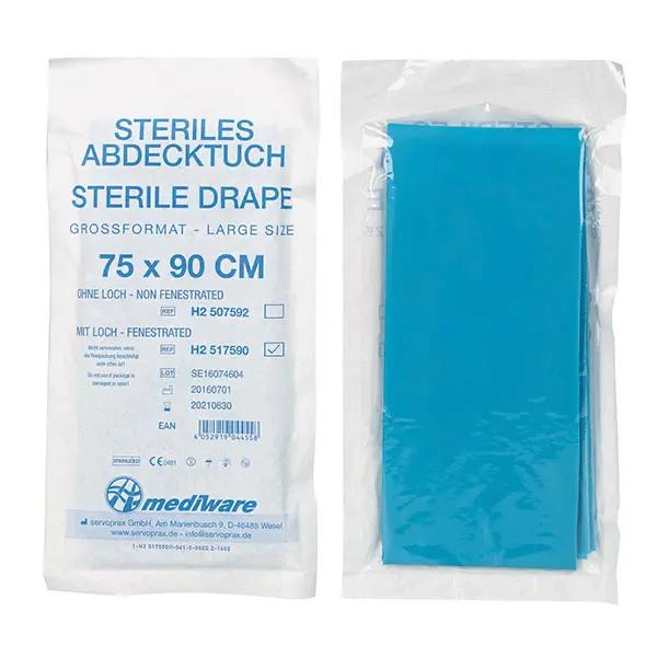 Abdecktücher/Lochtücher Großformat - Steril, einzeln im Peel-Pack
