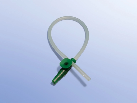 Absaugkatheter weich 27 cm, 2 Augen mit Fingertip - Steril, mit abgerundeter Spitze, 100St