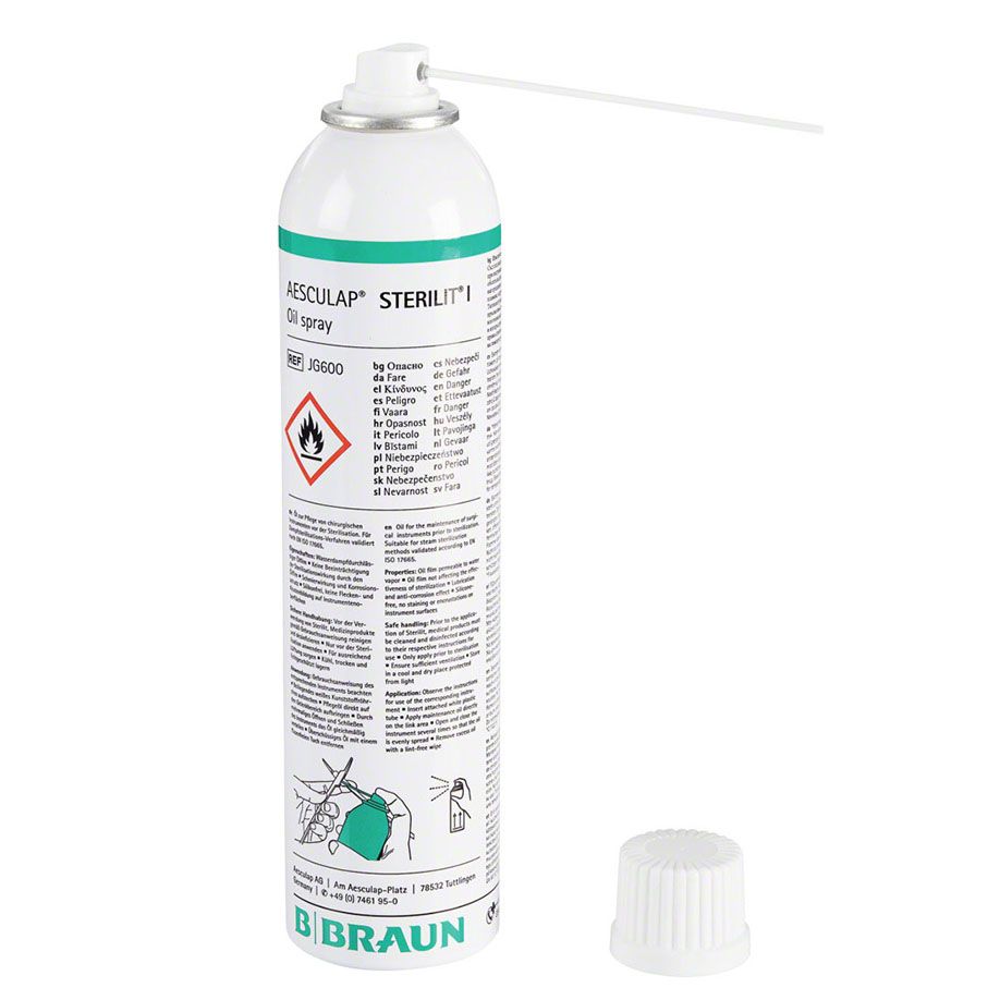 Aesculap Sterilit Ölspray 300 ml - Zur Pflege von chirurg. Instrumenten vor Sterilisation
