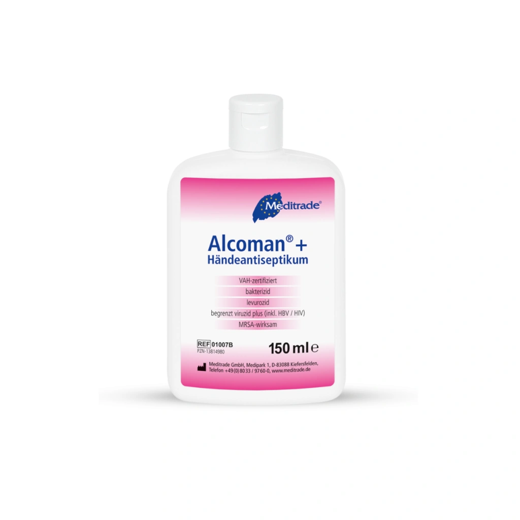 Alcoman Plus Händedesinfektion - Gebrauchsfertiges, alkoholisches Händedesinfektionsmittel