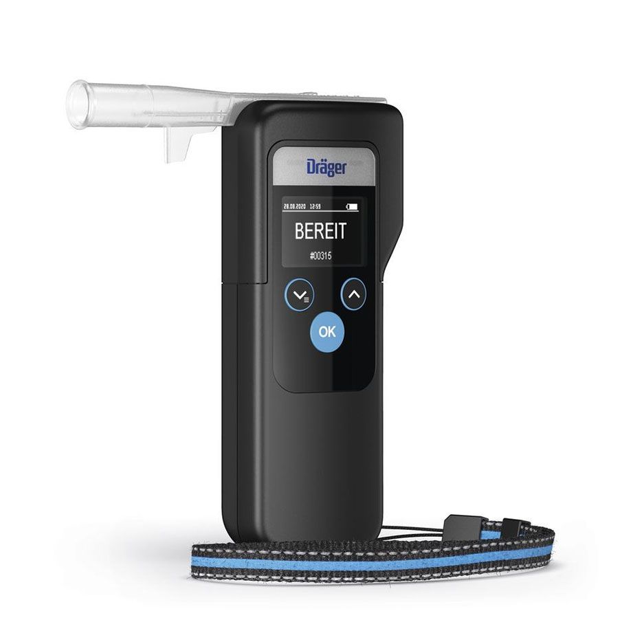 Alcotest 6000 Standard - Alkoholmessgerät Handgerät Speichert 500 Tests 3 Mundstücke