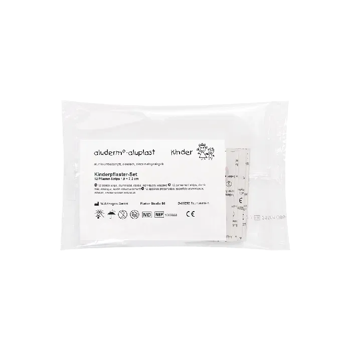Aluderm-Aluplast Strips Kinder - 1,9 x 7,2 cm, 12 Pflaster
