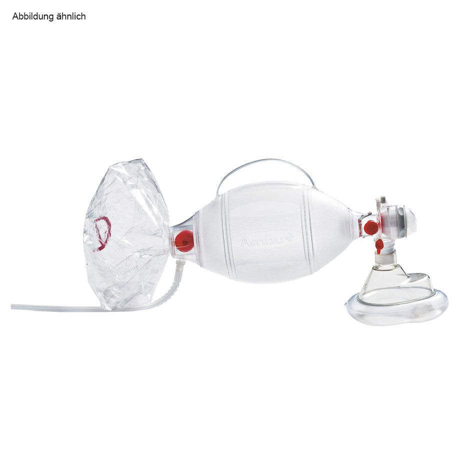 AMBU SPUR II Einmal-Beatmungsbeutel für Erwachsene mit Einmal-Gesichtsmaske