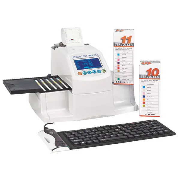 Analysegerät Servotest Reader für Urinteststreifen - Mit eingebautem Thermodrucker 