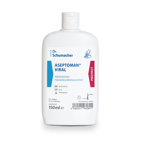 Aseptoman viral Händedesinfektion - Alkoholisch, Bakterizid, Viruzid und Levurozid