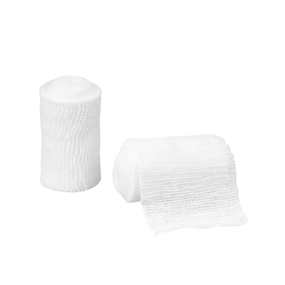 Askina Elast 6 cm x 4 m - Grobe hochelastische Fixierbinde, 100 Stück (SSB-fähig)