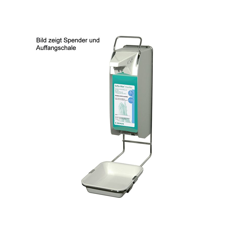 Auffangschale mit Schalenhalter - Für Wandspender ELS/E, 500 ml Behälter