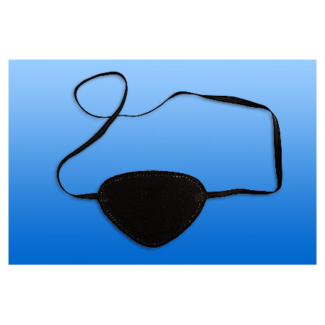 Augenklappen, schwarz - Steif mit elastischem Band, 25 Stück  (SSB-fähig)