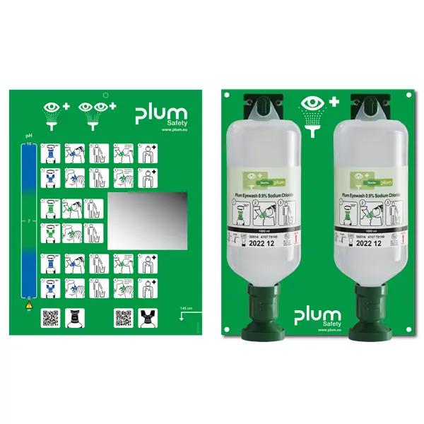 Augenspülstation Maxi - Wandstation mit 2 x 1000 ml Flaschen