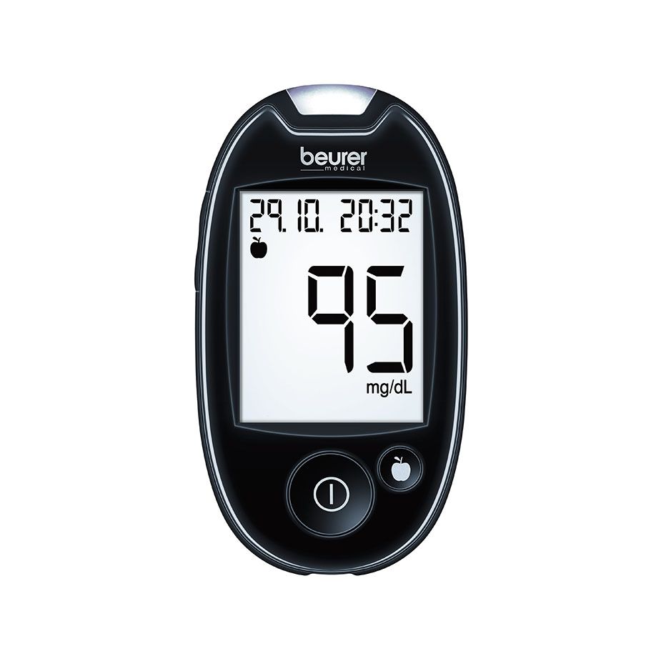 Beurer GL44 Blutzuckermessgerät - Starter-Set, XXL-Display, PC-Software