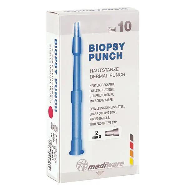 Biopsy Hautstanzen - Für schonende Gewebe- und Hautproben - Mit aufsetzbarer Schutzkappe (SSB-fähig)
