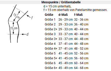 BORT Kniebandage mit einstellbarem Gelenk, silber/grau - Linkes Knie