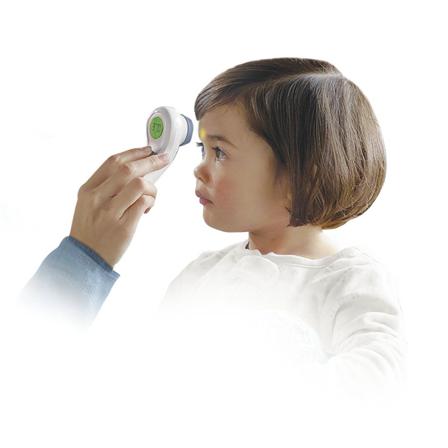 BRAUN Stirnthermometer BNT300WE - LCD Display, Hintergrundbeleuchtung, No Touch, weiß