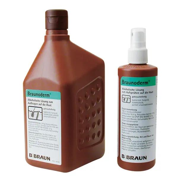 Braunoderm - Alkoholische, gebrauchsfertige Lösung mit PVP-Jod - 250 ml Spenderflasche