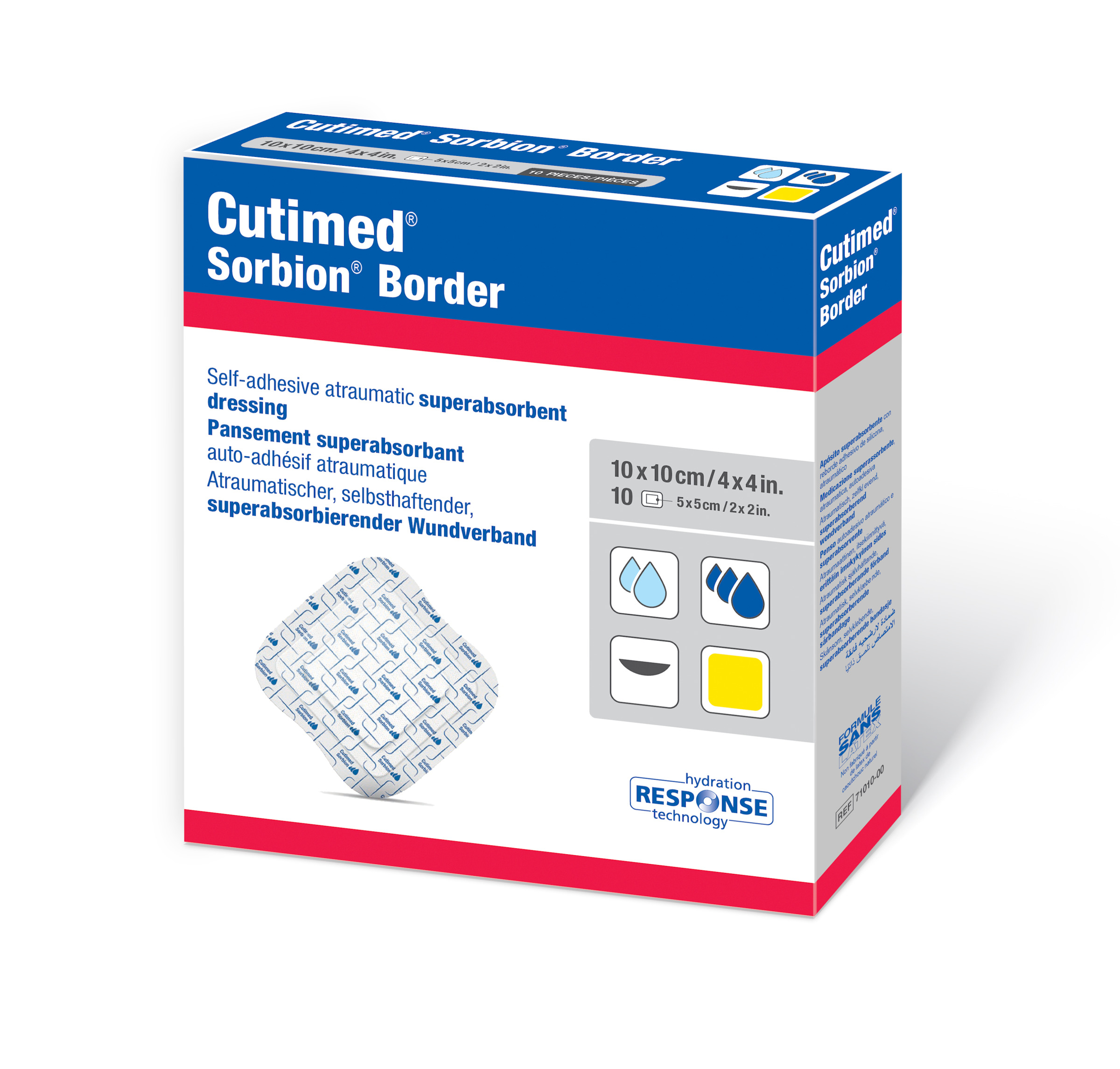 BSN Cutimed Sorbion Border - Superabsorbierender Wundverband steril und latexfrei (SSB-fähig)