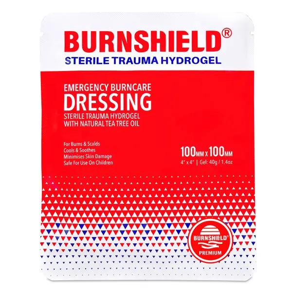 Burnshield Sterile Kompressen - Soforthilfe bei Verbrennungen, gelgetränkt 