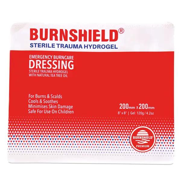 Burnshield Sterile Kompressen - Soforthilfe bei Verbrennungen, gelgetränkt 