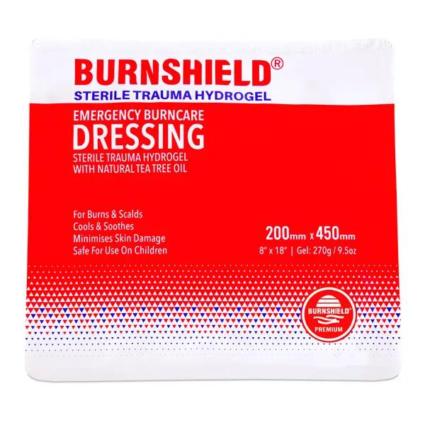 Burnshield Sterile Kompressen - Soforthilfe bei Verbrennungen, gelgetränkt 