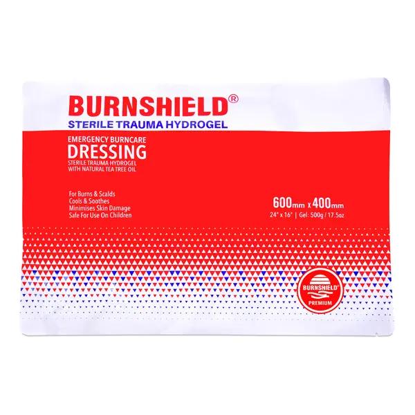 Burnshield Sterile Kompressen - Soforthilfe bei Verbrennungen, gelgetränkt 