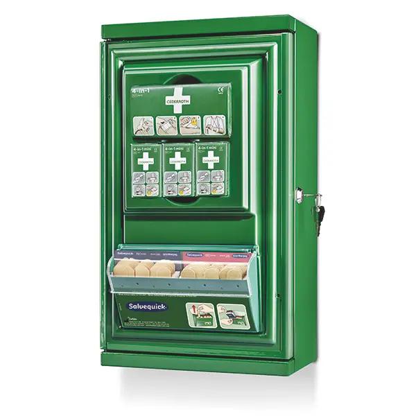 Cederroth Erste-Hilfe-Schrank Mini - Komplettset, inkl. Nachfüllprodukten, verschließbar