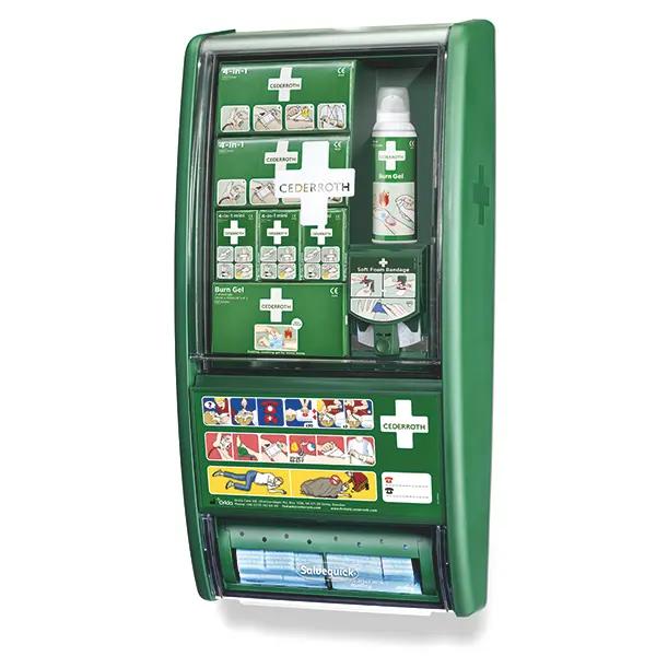 Cederroth First Aid & Burn Station - zur Schnitt- und Brandwundenversorgung, 14-teilig