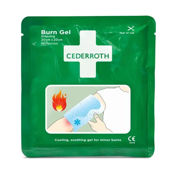 Cederroth Kompressen mit Burn Gel Dressing - kühlend, schmerzlindernd, heilungsfördernd