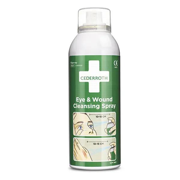 Cederroth Wund- und Augenspray - Sterile Kochsalzlösung (0,9 % NaCl), 150 ml Sprühflasche