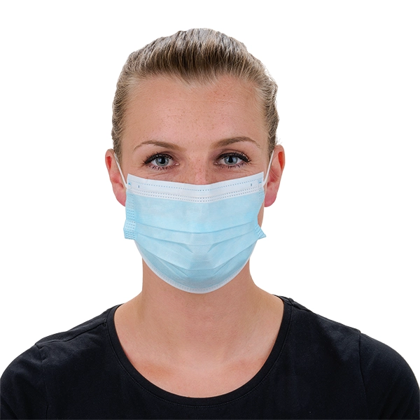 Chirurgischer Mundschutz mit Ohrschlaufen, 3-lagig - hhohe Filtereffizienz, 50 Stück