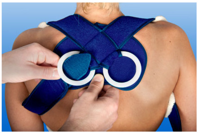 Clavicula-Bandage - Einteilige Spezial-Bandage ist zur Versorgung von Claviculafrakturen