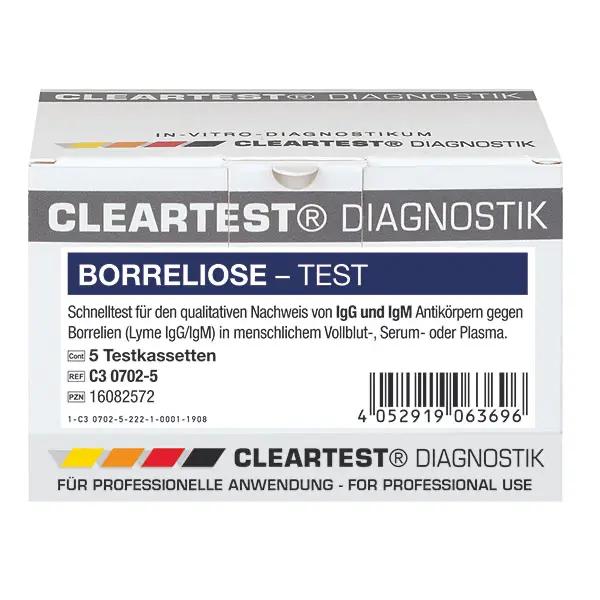 Cleartest Schnelltest - Nachweis von Borreliose, Ergebnis in 10 Minuten 
