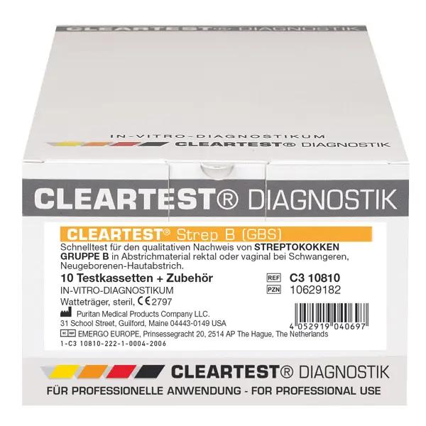 Cleartest Strep B - Immunologischer Schnelltest zum Nachweis von Streptokokken B