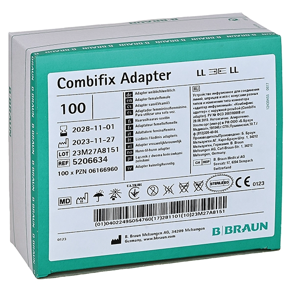 Combifix Adapter - weiblich/weiblich, mit Luer-Zugängen kompatibel