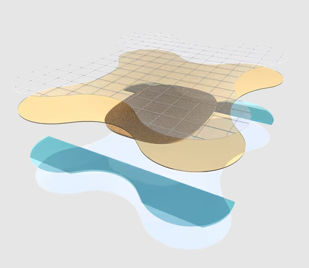 Comfeel Plus Contouriert, 6 x 8 cm - Hydrokolloidverbände für die feuchte Wundheilung