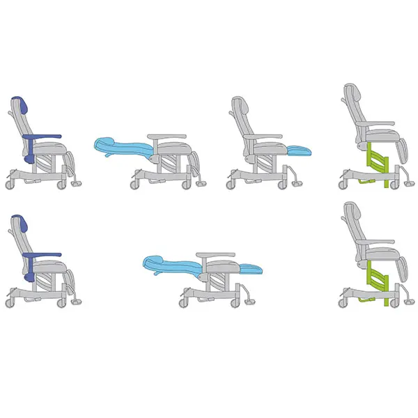 Comfort Ruhesessel Vario Oleo HD - Unabhängige Verstellung von Rückenlehne und Beinplatte
