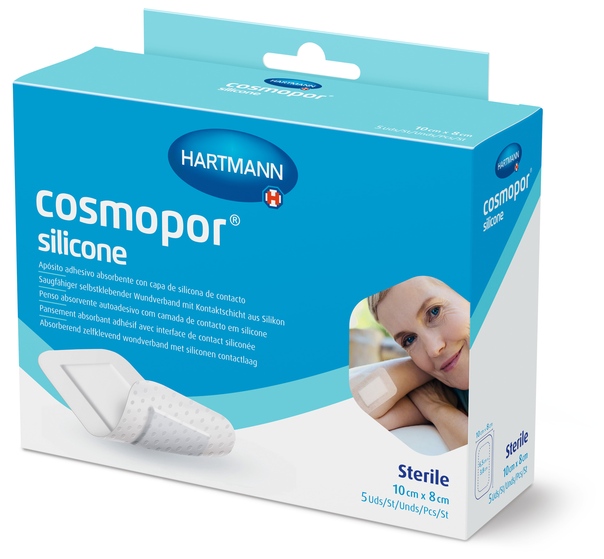 Cosmopor Silicone - Steriler Wundschnellverband mit Silikon-Haftschicht  (SSB-fähig)