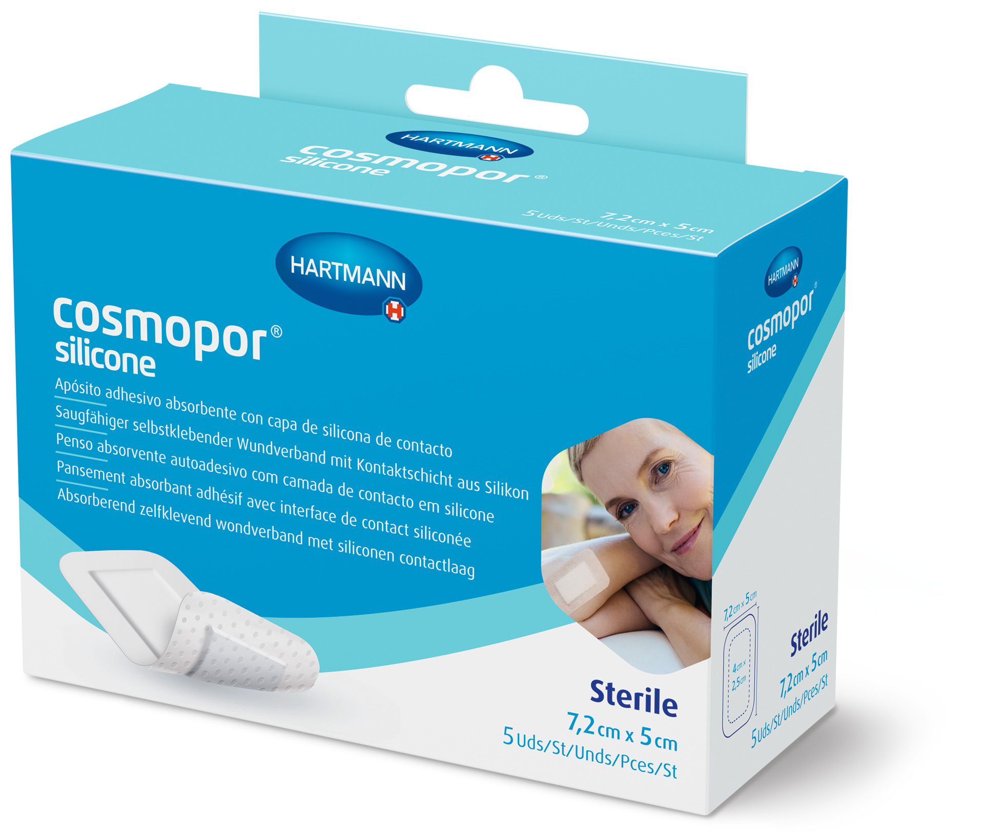 Cosmopor Silicone - Steriler Wundschnellverband mit Silikon-Haftschicht  (SSB-fähig)
