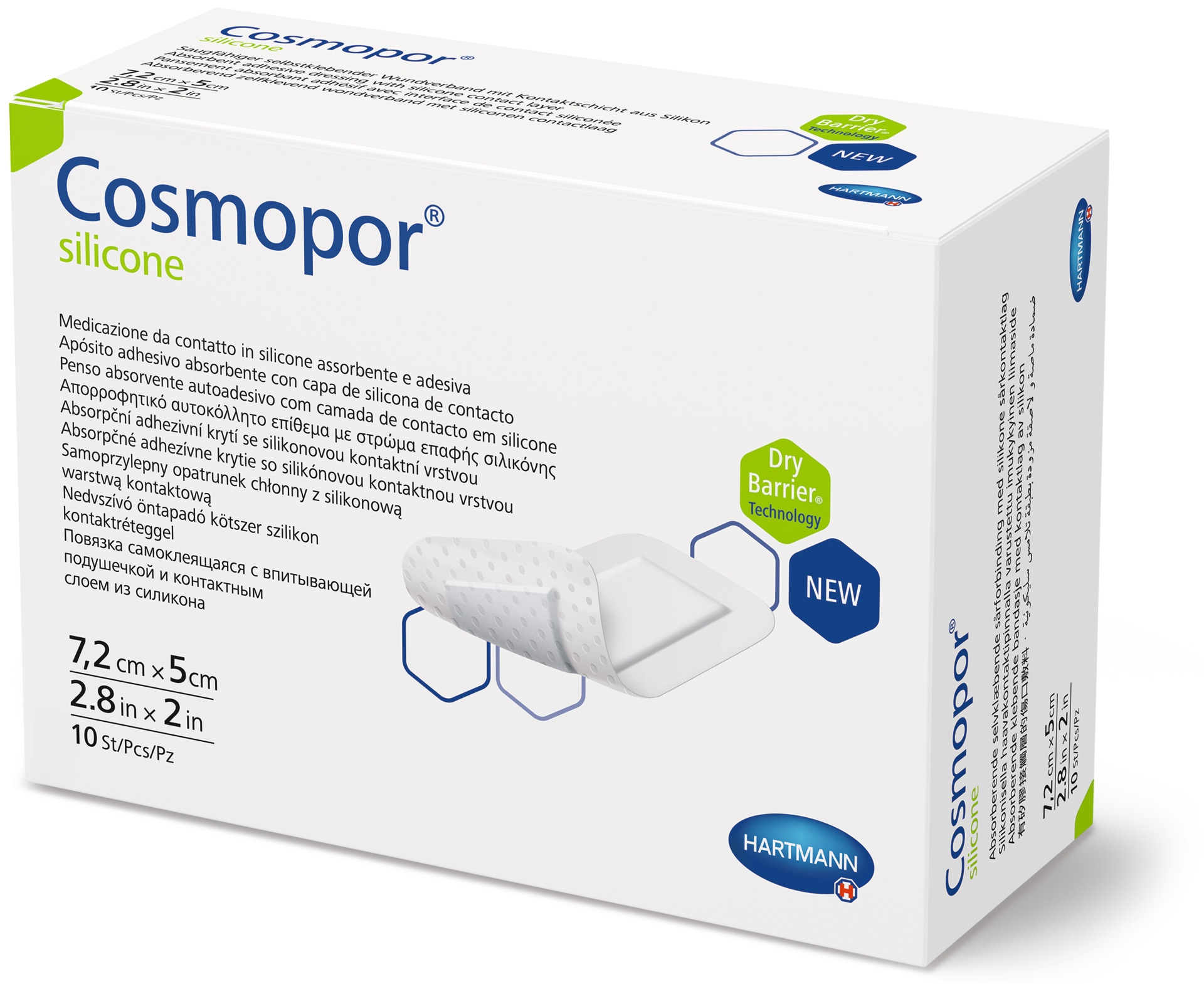 Cosmopor Silicone - Steriler Wundschnellverband mit Silikon-Haftschicht  (SSB-fähig)