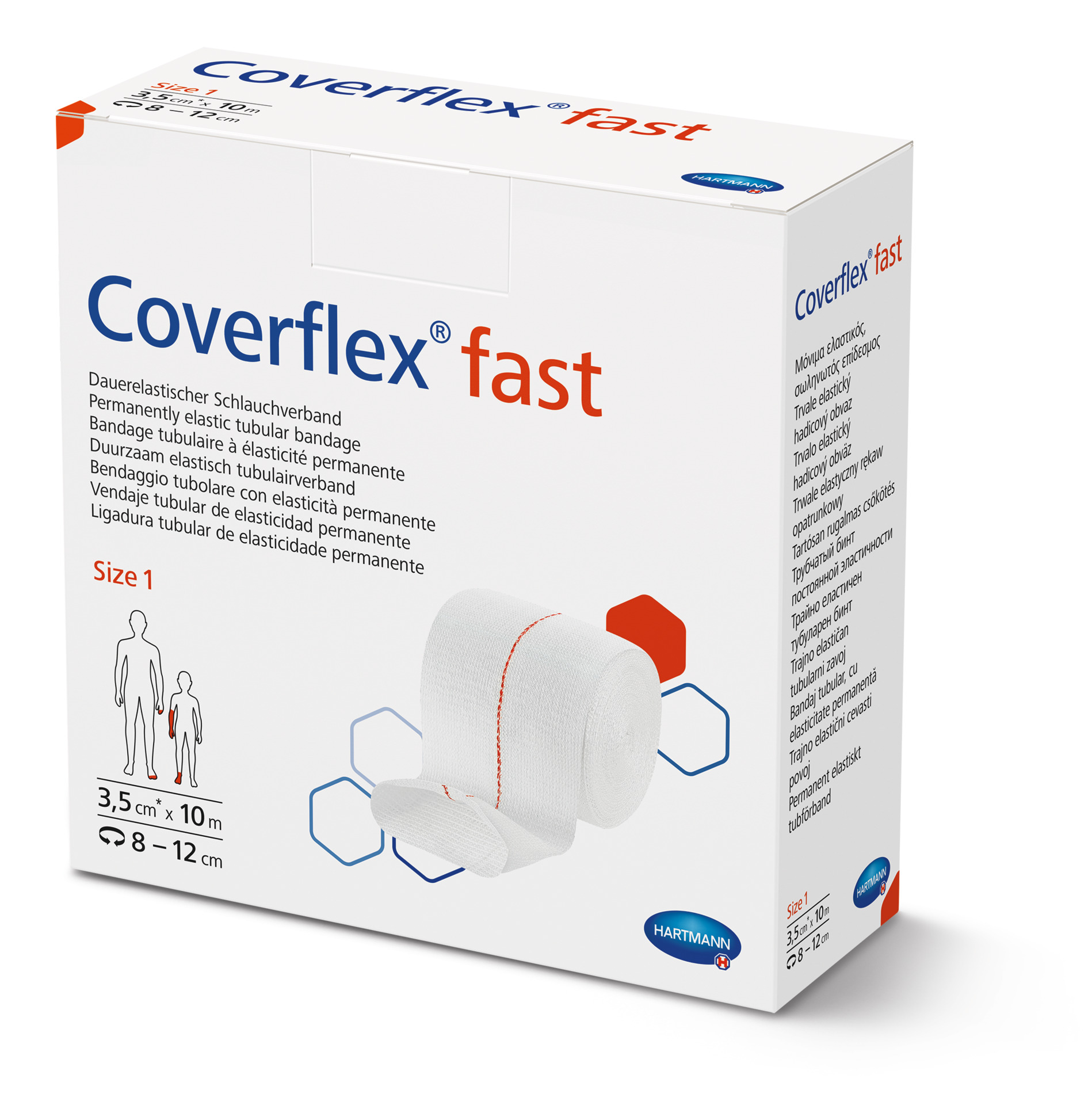 Coverflex fast - Dauerelastischer Rundgestrickter nahtloser Schlauchverband aus Viskose (SSB-fähig)