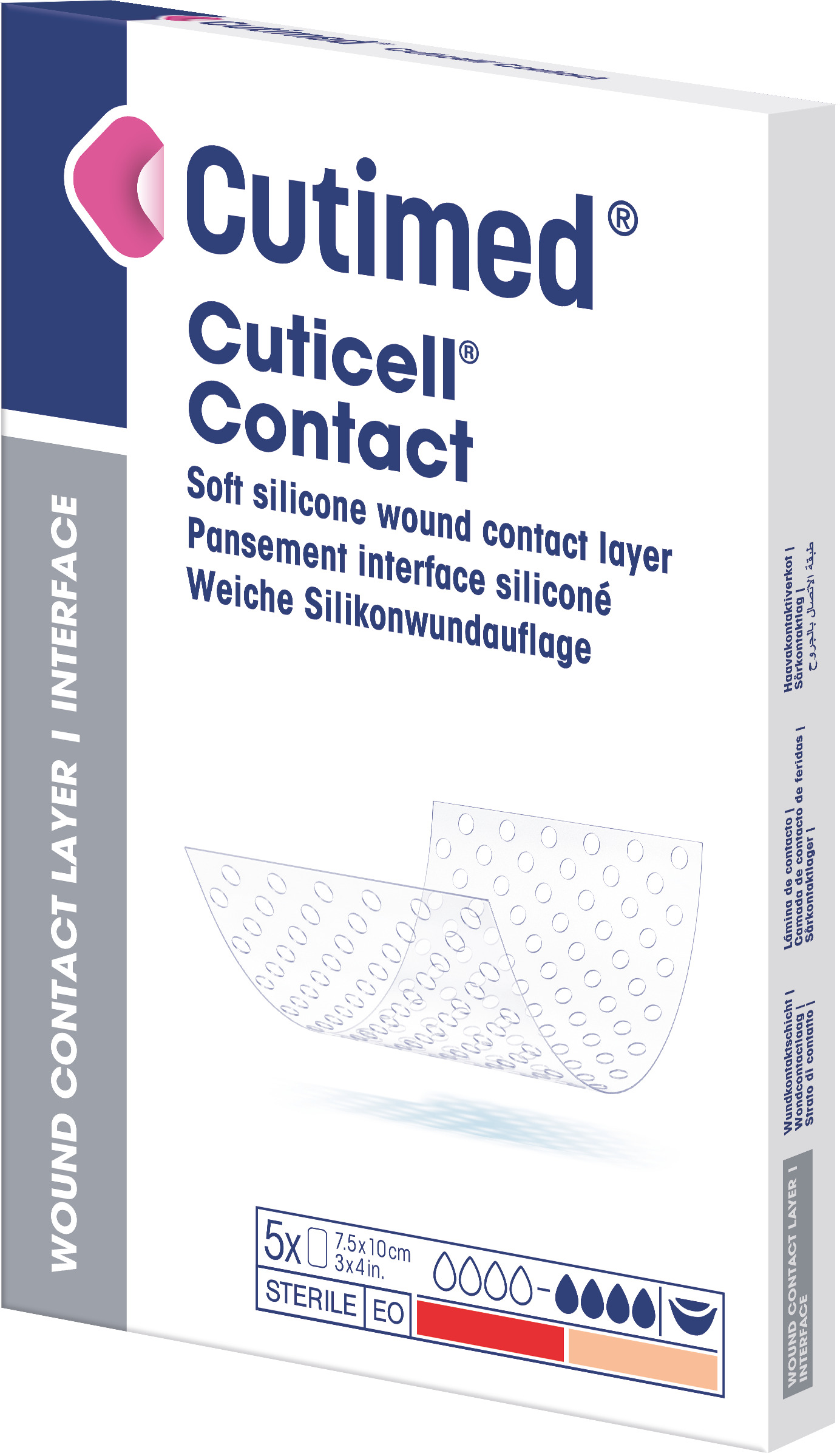 Cuticell Contact - Weiche Silikonwundauflage, steril (SSB-fähig)